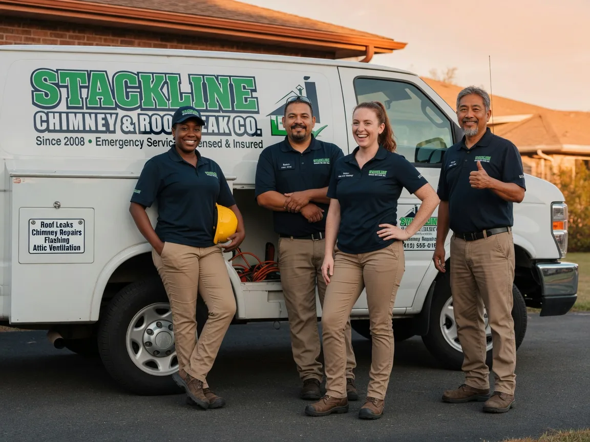 Chimney flashing repair company in Pottsboro, TX